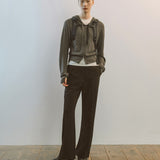AA7001 Relaxed Bootscut Trousers_Black