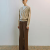 AA7001 Relaxed Bootscut Trousers_Brown