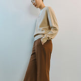 AA7001 Relaxed Bootscut Trousers_Brown