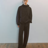 AA7002 Relaxed Twist Trousers_Black