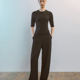 AA7002 Relaxed Twist Trousers_Black