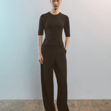 AA7002 Relaxed Twist Trousers_Black