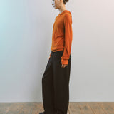 AA7002 Relaxed Twist Trousers_Black