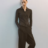 AA7002 Relaxed Twist Trousers_Black