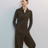 AA7002 Relaxed Twist Trousers_Black