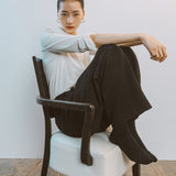 AA7002 Relaxed Twist Trousers_Black