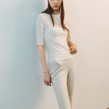 AA7006 Active Bootscut Pants_Light beige